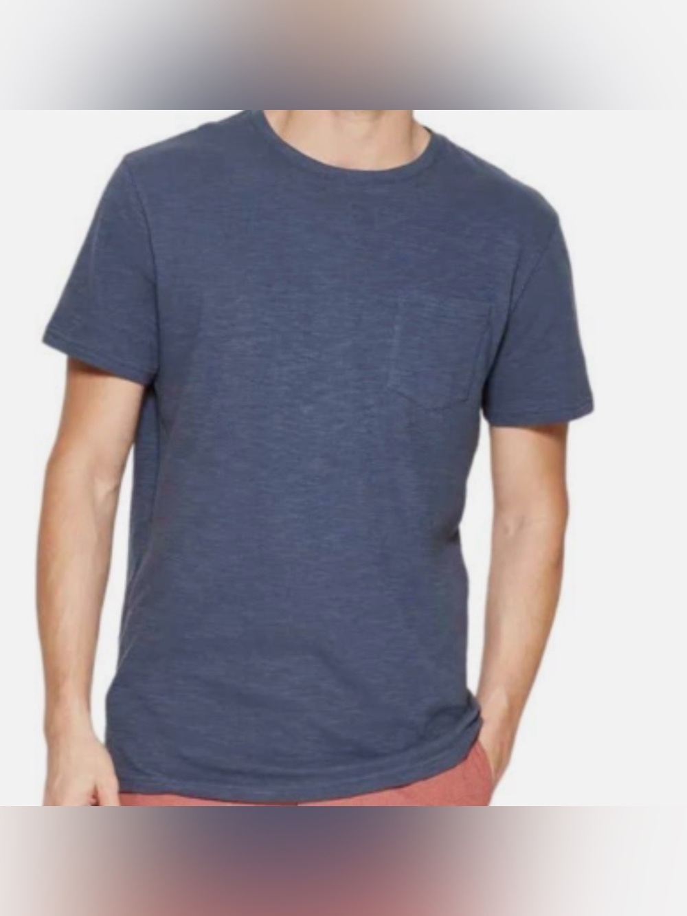 Goodfellow & Co Men's Vintage Navy Short-Sleeve Pocket Tee